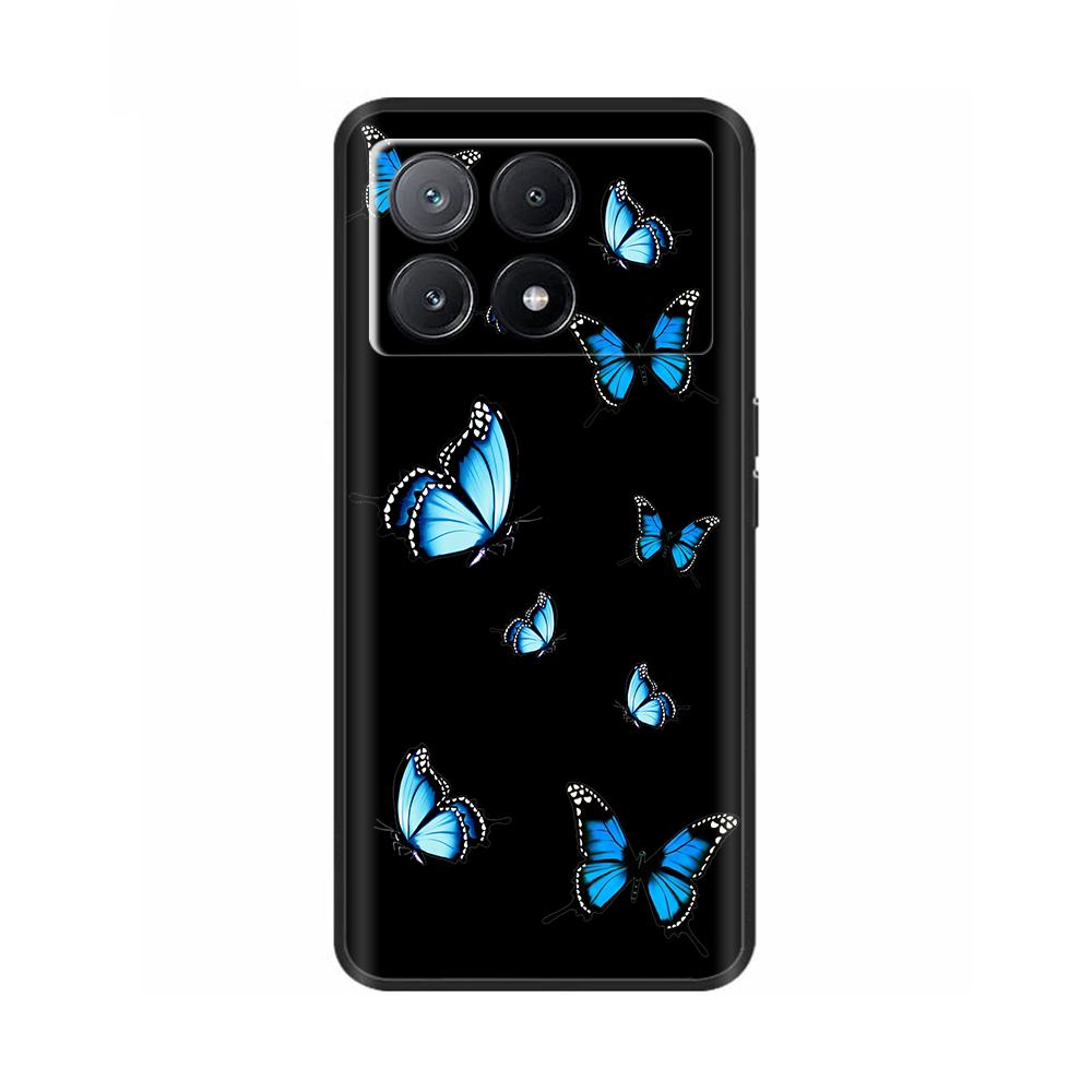 Phone Case For Poco X6 Pro Coque Cover For Poco X6 Neo Pocox6 Pro 5G Soft Black Silicone Bumper Shockproof Case Protection Shell