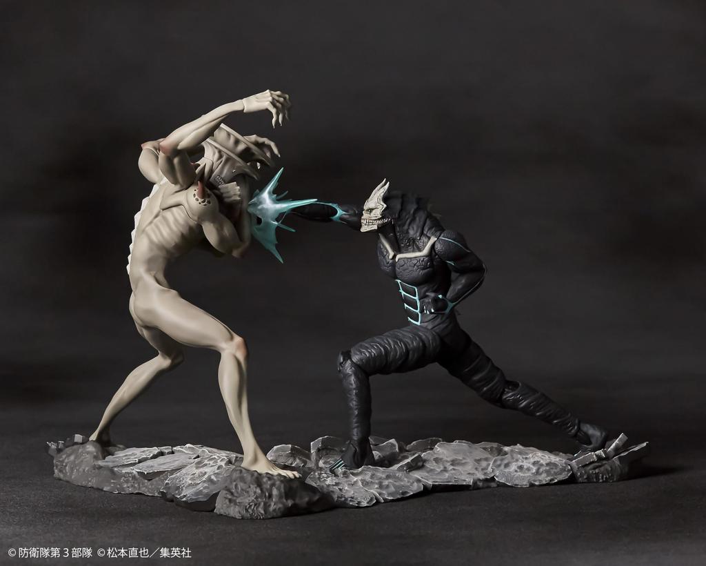 Kaiyodo Аниме "Кайдзю Но. 8" Кайдзю Но. 8 против. Кайдзю Нет. 9 ПВХ Раскрашенная Полная Фигурка Масштаба 1/18