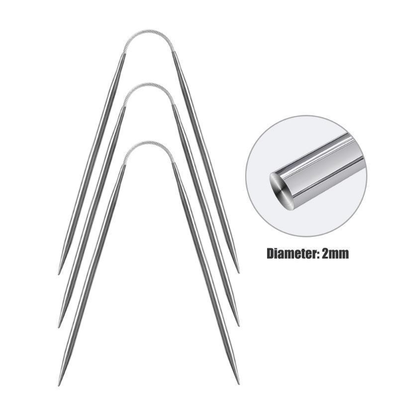 3шт круговые спицы гибкие из нержавеющей стали носок спицы LM