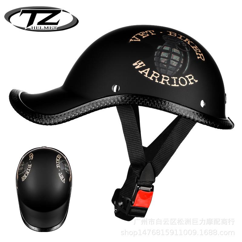 Электрический шлем бейсболка универсальный полушлем личность четыре сезона легкий дышащий шлем ретро шлем-котелок