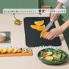 hiino kano Cutting Board, Heat-Resistant Elastomer, Black, Dishwasher-Safe, Rubber, Antibacterial, Lightweight, Thin, Non-Slip, Soft on the Blade, Dou