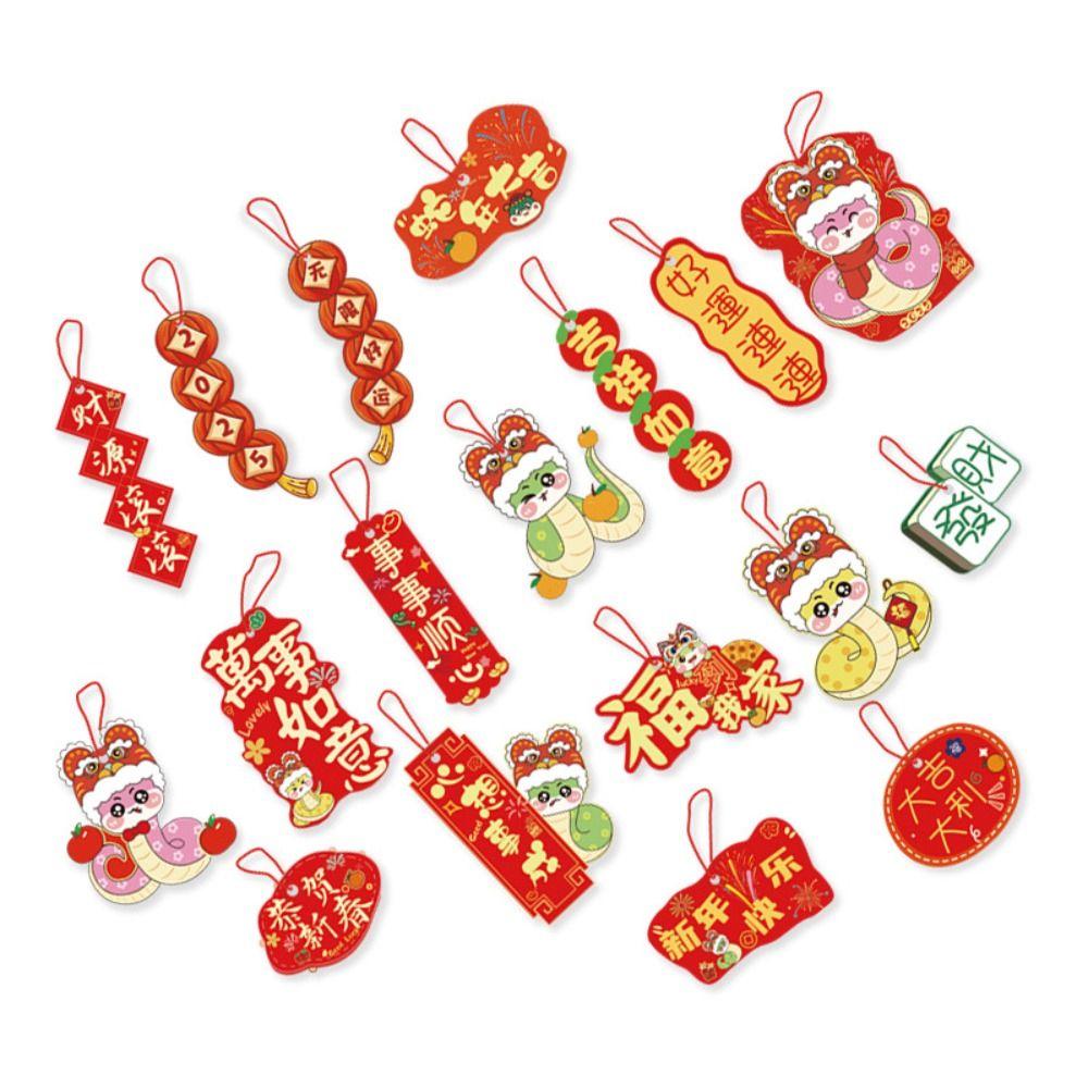 Red Hanging Pendant Tassel Potted Plant Decoration New Hanging Ornament Spring Festival