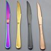 6Pcs Flatware Wenstern Steak Knife Cutlery Set 18/10 Stainless Steel Dinnerware Set Knife Kitchen Dinner Set