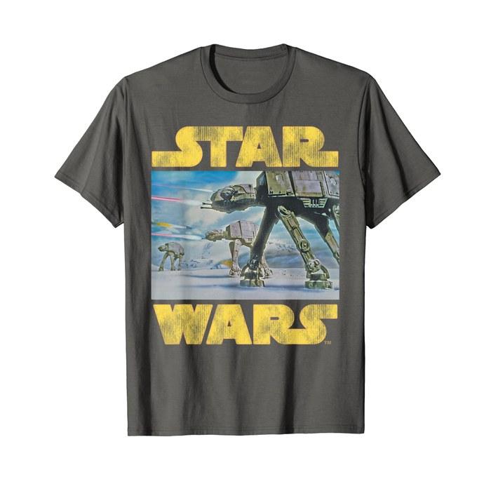 Star Wars Vintage Imperial AT-AT Battle of Hoth T-Shirt Black