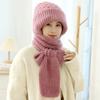 1PC Fashion Hat Scarf Set  Knitted Hat Thick Plush Winter Warm Ear Protection Thickened Windproof