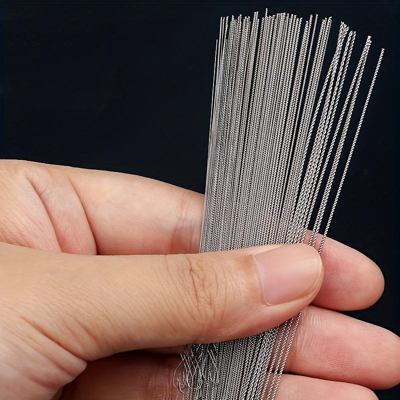 7Pc Super Fine Soft Steel Wire Long Twist Beading Needles for Threading Small Beads Jewelry Bracelets and Accessories
