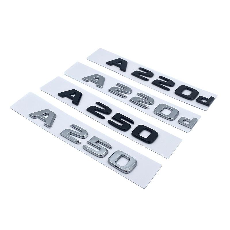3D буквы A180 A200 A220 A250 A260 A180d A220d 4Matic ABS эмблема для Mercedes Benz A W176 W177 багажник автомобиля задняя наклейка с логотипом