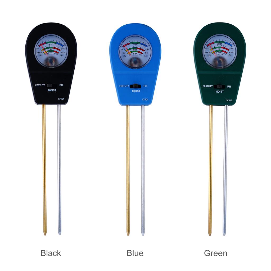 3-в-1 тест почвы PH измеритель влажности тестер плодородия садовые растения цветы инструмент для мониторинга почвы