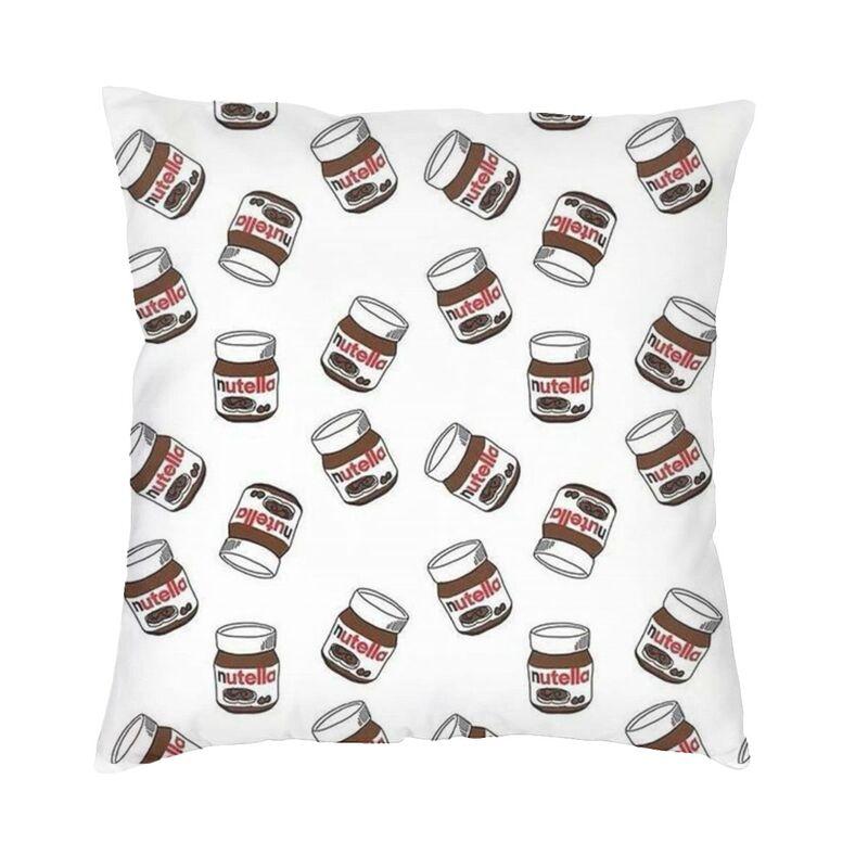 Банка Nutella Шоколадная Наволочка Двусторонняя 3D Печать Чехол для Напольной Подушки Чехол для Подушки в Машину На заказ Домашний Декор