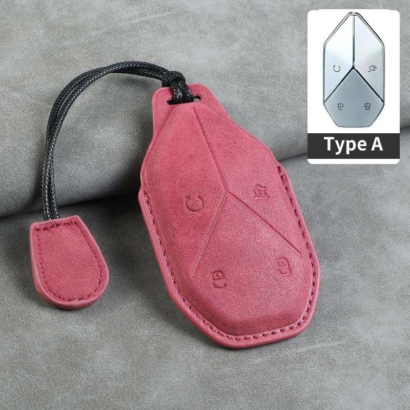 For BYD Equation Leopard 5 2025 2025 Handmade Car Smart Key Case Cover Keyless Remote Entry Fob Keychain Accessories