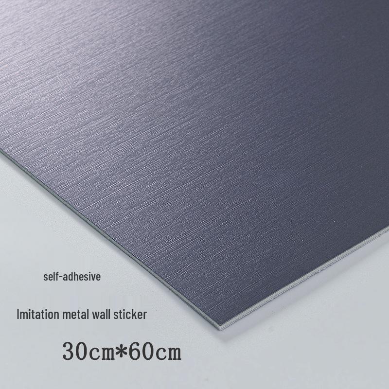 Imitation Metal Waterproof Self-Adhesive Wall Panel - Wall Decoration & Moisture-Proof Sticker for Shop Renovation