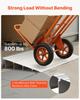 Door Threshold Ramp, 115 mm Rise, Aluminum Alloy Threshold Ramp Rated 363 kg Load Capacity, Handicap Ramps for Home Steps for Wheelchair, Scooters,