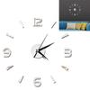 DIY Clock On The Wall Innovation Design Mirror Clock Wall Decoration Sticker Free Punch Wall Clock