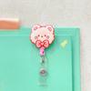 Bear Rabbit Retractable Badge Holder Cartoon Animals Easy Pull Buckle  Doctor Students
