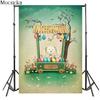 Mocsicka Easter Shop Photography Background Bunny Eggs Decoration Props Baby Shower Child Portrait Photo Backdrop Studio
