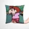 Мультяшные наволочки для декоративных подушек, украшение для гостиной, напечатанная наволочка для диванной подушки, полиэстер, мягкая наволочка