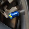 Sweden Flag Aluminum Alloy Tire Valve Stem Caps, Universal Modified Valve Core Air Nozzle Caps For Car Motorcycle Electric Scooter