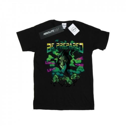 Disney Womens/Ladies The Lion King Scar Long Live The King Cotton Boyfriend T-Shirt