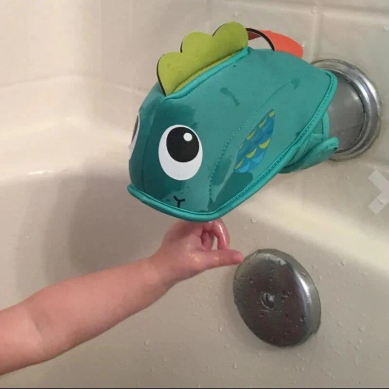 Детский противоударный смеситель для ванной комнаты, защитный чехол, милый кит, детский противоударный уголок, средства защиты для детской ванны