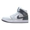 Женские кроссовки Air Jordan 1 Mid White Smoke Grey Pure-Platinum BQ6472-113