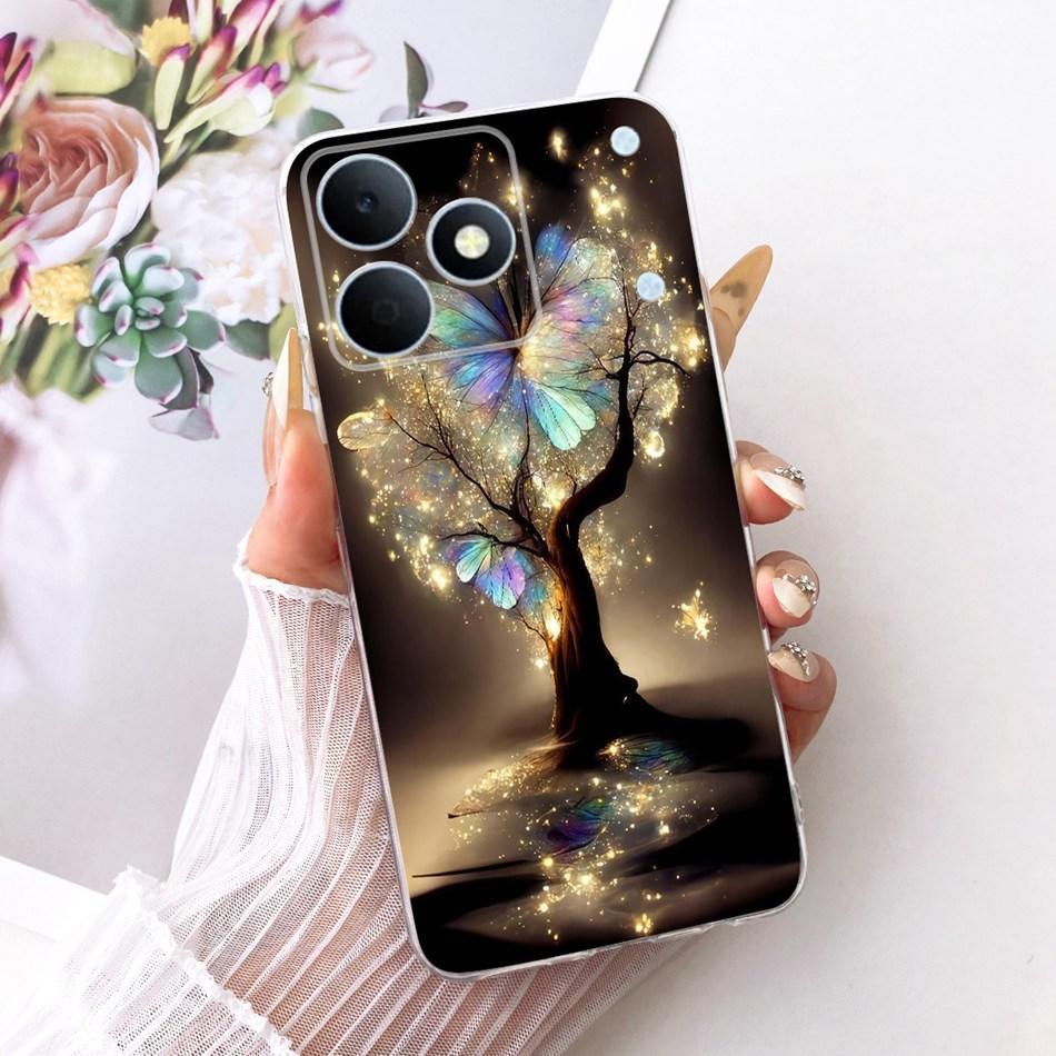 For Realme Note 80 2026 Cute Flower Butterfly Cat Painted Case For Realme Note80 RMX5388 Soft Silicone TPU Phone Cases