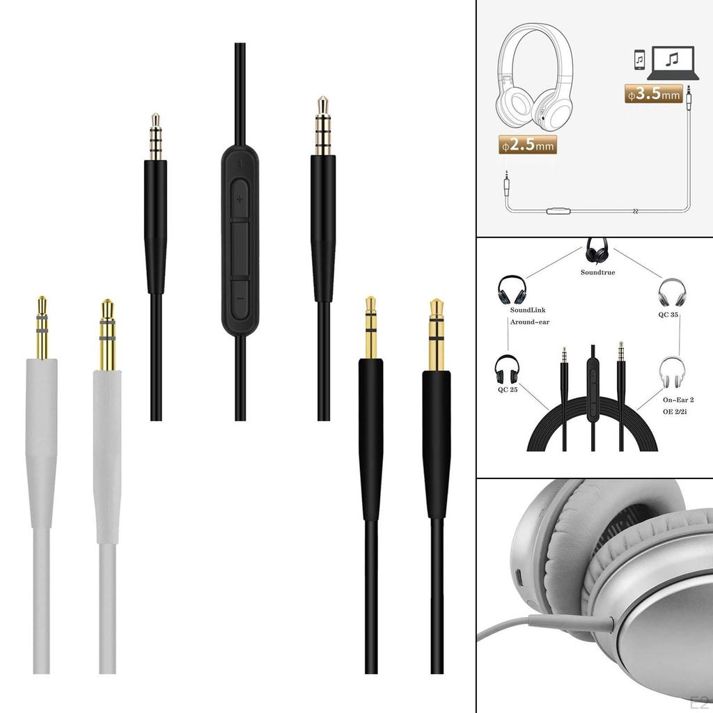 Запасной кабель для наушников 2,5 мм 140 см для QC25 35 35II
