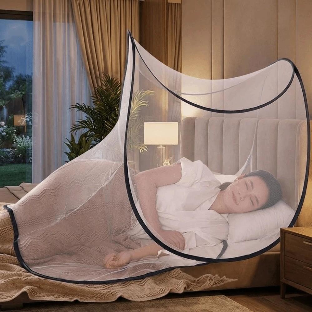 Foldable Face Head Mosquito Net High-Density Mesh Mosquito Net Stand Business Trips