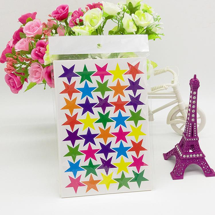 5/10 Sheets Glitter Star Stickers for Kids School Teacher Reward Sticker Cute Gifts Party Decor Business Label Scrapbooking Sticker