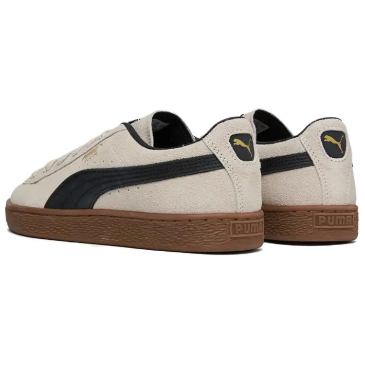 Puma Suede Terrace Comfortable Versatile Low-Top Sneakers Unisex Sneakers Off-White Black 396451-09