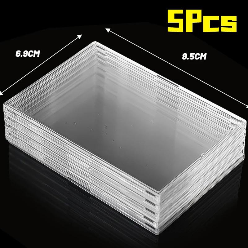 Прозрачный рукав-рамка для фотокарточки K-pop айдола, защита от царапин, PS, сделай сам, для игровых и коллекционных карточек, HD, держатель для коллекции, дисплей