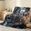 1PC Onepunch Man Patterned Flannel Blanket Suitable For All Seasons For Home Decor Warmth And Comfort Gifts Holiday Present