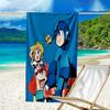Proof Beach Towel with a Cartoon Rockman Game Megaman1 Pattern - Soft,absorbent,quick-drying,machine Washable - Perfect for Swimming,camping,bathing