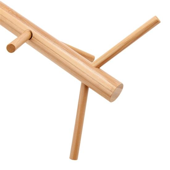 Mug Holder Rustic Display Wood Strong Bearing Coffee Cup Holder for Home