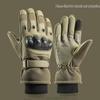 Men's Winter Tactical Touchscreen Gloves: Warm, Velvet-Lined, Softshell for Cycling & Motorcycle Use