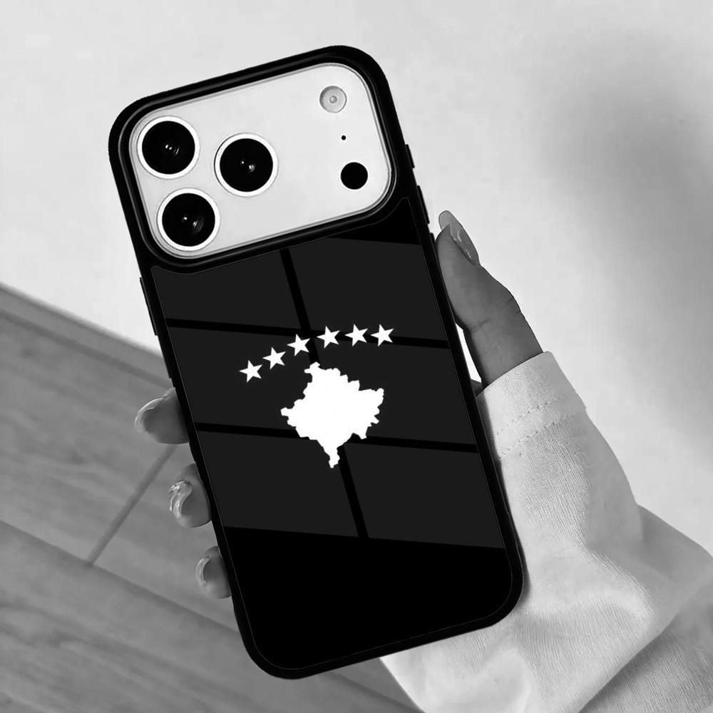 Kosovo Flag Mobile Phone Case for IPhone 17 AIR 16pro Max 15 14 13 12 11 Bumper Cover
