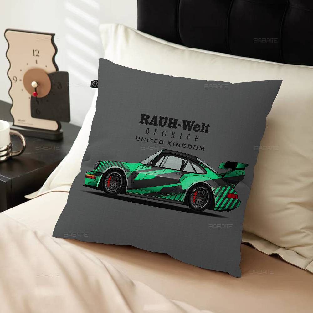 Japan Sports Car Jdm Painted Decorative Room Aesthetics Pillow Case Home Decor Bedroom Sofa Bed Couch Pillow Cover 45X45