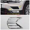 ABS Chrome Front Head Fog Light Lamp Protector Decor Frame Cover Trim Exterior Accessories For Volkswagen Tiguan 2016 2017 2018