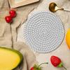4 шт. тканые салфетки диаметром 18 см, термостойкие подставки для кухни, хлопковые веревочные коврики для стола, декор в стиле бохо-фермерского дома