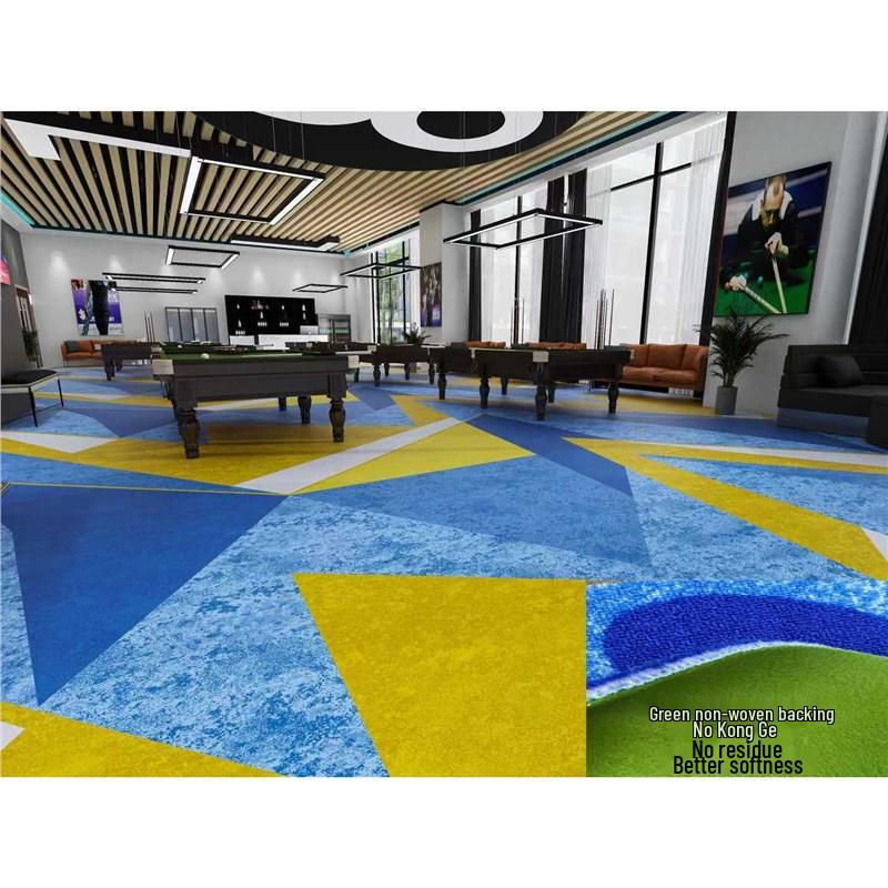 Luxury Fireproof Nylon Billiard Hall Carpet for Hotels - Large Area Print Mat