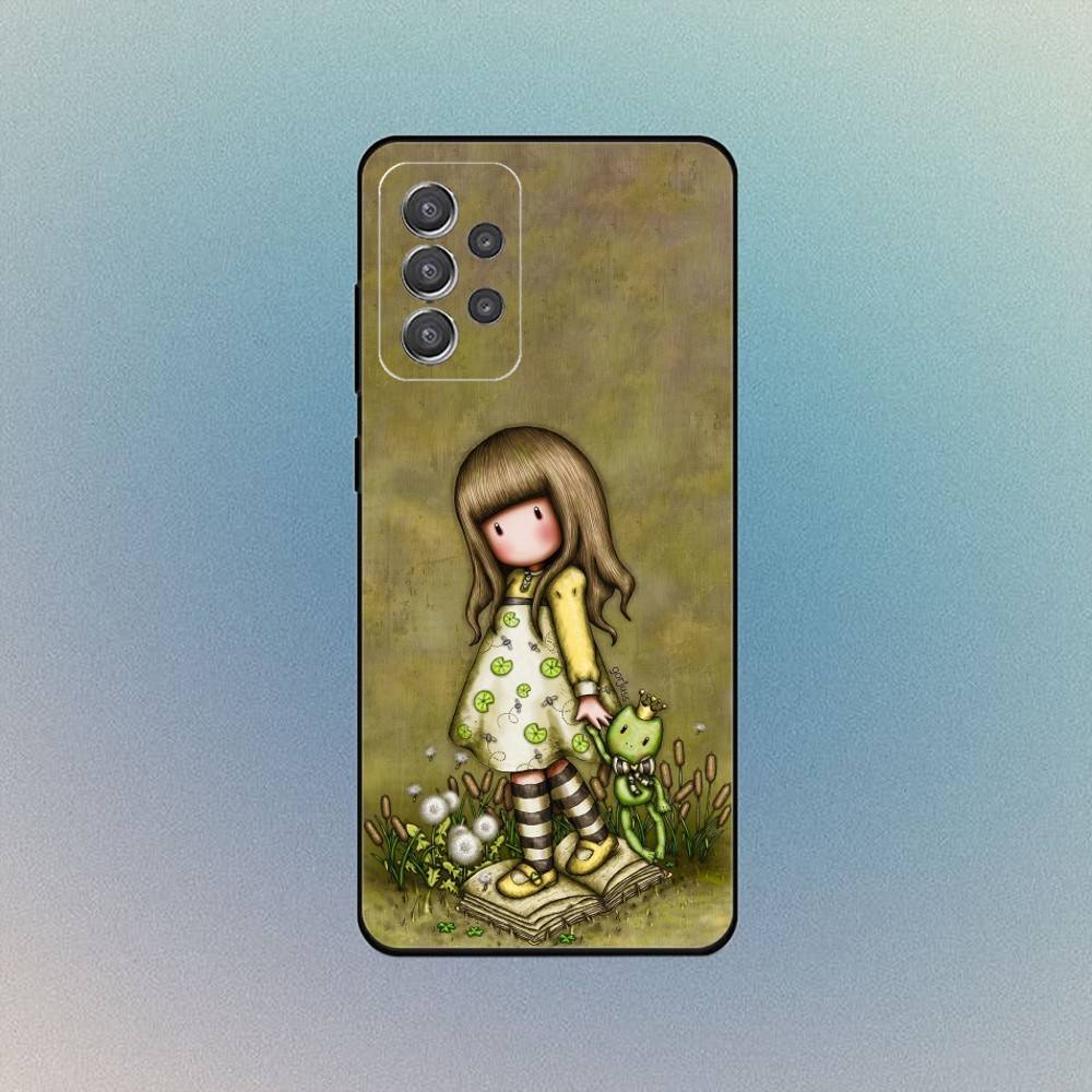 Милый S-Santoro G-Gorjuss Чехол для телефона Samsung Galaxy S25,S24,S21,S22,S23,S30,С крышкой-подставкой