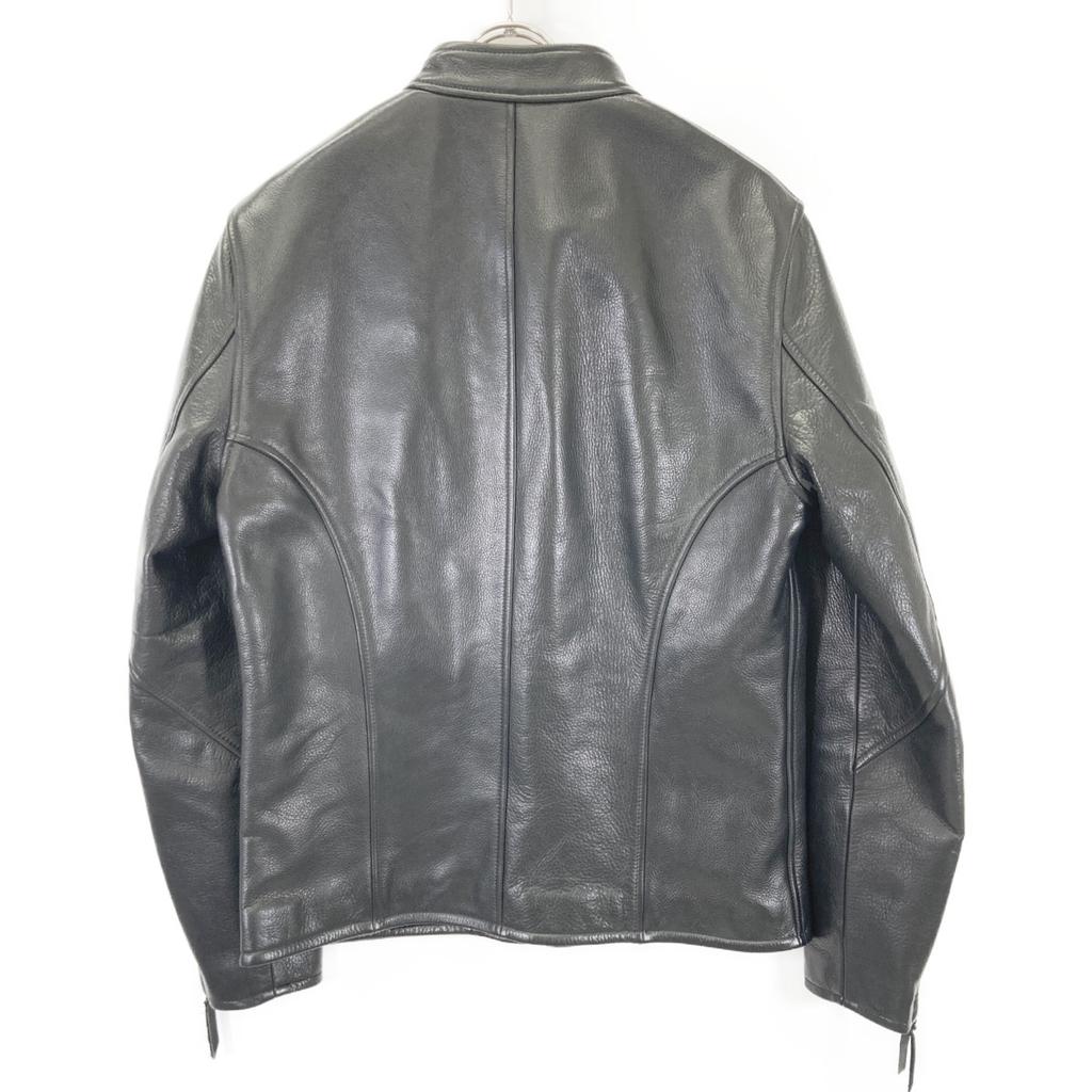 Y'2 LEATHER SR-41 Black Steer Oil Calf Single Rider's Jacket Jacket 40 blackUsed