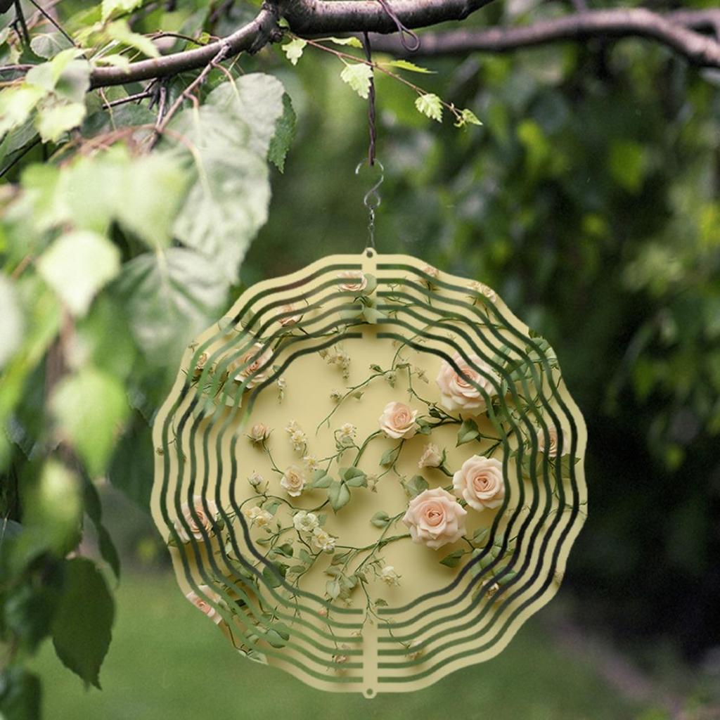 10-дюймовый металлический ветряной спиннер, художественный декор для сада, вращающийся на 360 градусов подвесной колокольчик для улицы на все сезоны, подарок для друзей и семьи