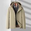 Autumn and Winter 90 White Duck Down Warm Hooded Cold Clothing Thickened Down Youth Casual Jacket