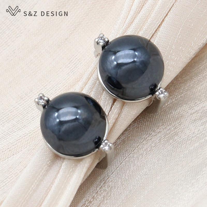 Модные круглые серьги-капли с искусственным жемчугом для женщин, свадебные серьги розового золота с кубическим цирконием, ювелирные изделия