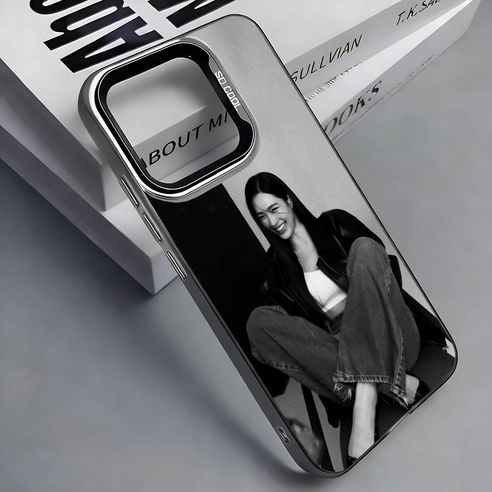 Чехол для телефона с изображением актрисы Л-Линлин Квонг для iPhone 17,16,15,14,13,12,11 Plus,Pro Max, Цветной серебристый чехол для телефона