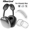 HdoorLink 2 шт., мягкий, против царапин, прозрачный чехол для AirPods Max, ТПУ, беспроводной противоударный чехол для наушников, защитный рукав, протектор