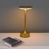 LED Retro Touch Table Lamp – Induction Flying Saucer Design for Hotels & Restaurants, Rechargeable I-Shaped Metal Lighting Fixture.