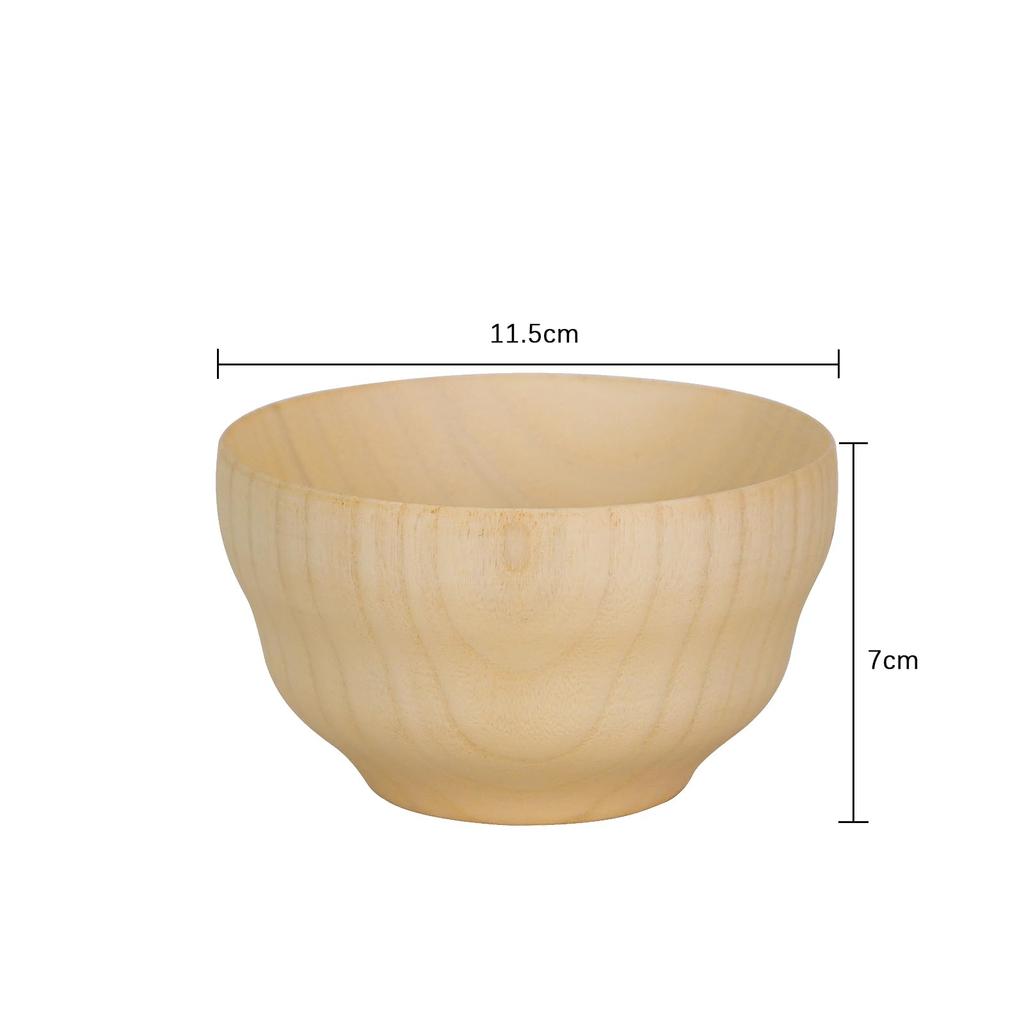 YOSHIKI деревянная суповая миска из натурального цельного дерева для супа мисо диаметр SDGs Eco Material Bowl, деревянная, миска, стильная, миска, большая, 11,5 см, YK-OW1