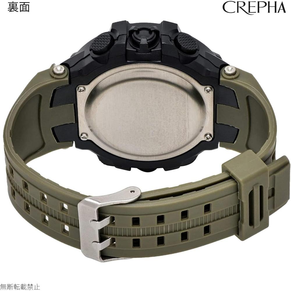 Мужские цифровые спортивные часы Crepha Хаки Telva Te D281 Kh