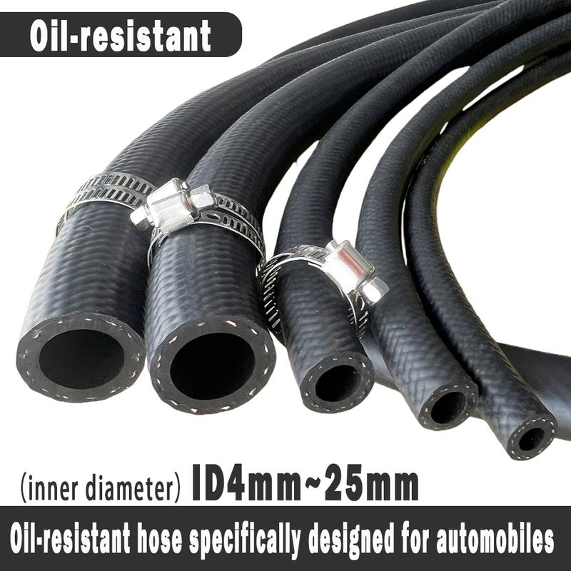 NBR Oil Resistant Automotive Motorcycle Truck Van Fuel hose Diesel Vacuum Engine Oil Hose ID 4 5 6 8 10 12 14 16 19 20 22 25 mm